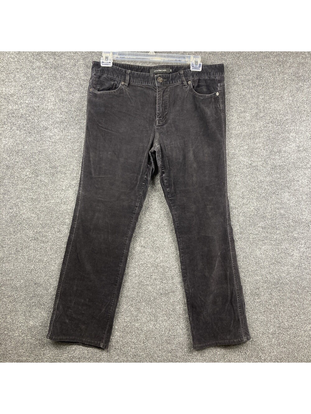 Calvin Klein Womens Size 16 Black Corduroy Bootcut Pants